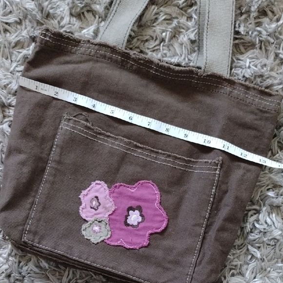 Brown Floral Tote Bag - Picture 2 of 9